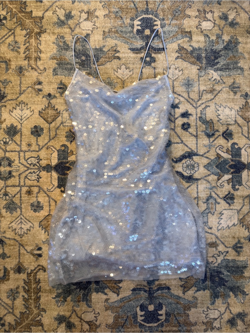 wild fable Light Lavender Sequin Slip Mini Dress